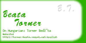 beata torner business card